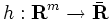 h: {\mathbf R}^m\to\bar{{\mathbf R}}