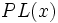 PL(x)\, 