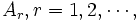 A_r, r=1, 2, \cdots,\, 