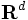 {\mathbf R}^d\, 