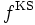 f^{{\rm KS}}\, 