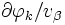 \partial \varphi_k/ v_\beta