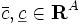 \bar {c},\underline {c}\in\mathbf {R}^A\, 