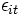 \epsilon_{it}\, 