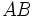 AB\, 