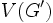 V(G')\, 