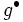 g^{\bullet}\, 