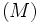 {\mathrm (M)}\,