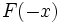 F(-x)