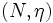 (N,\eta)\, 