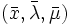 (\bar{x},\bar{\lambda},\bar{\mu})\,
