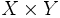X\times Y \,