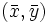 (\bar{x},\bar{y}) \,