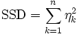 
\mbox{SSD} = \sum_{k=1}^{n}\eta_k^2
\, 