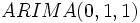 ARIMA(0,1,1)\, 