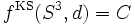 f^{{\rm KS}}(S^{3}, d)=C\, 