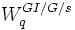 W_q^{{GI/G/}s}\,