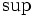 \sup\, 