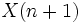 X(n+1)\, 