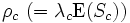 \rho_c \ (= \lambda_c \mbox{E} (S_c))\,