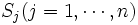S_j (j=1, \cdots , n)\,