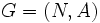 G=(N,A)\, 