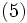 \quad (5)\, 