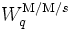 W_q^{{\rm M/M/}s}\,