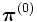 \boldsymbol{\pi}^{(0)}\, 