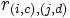 r_{(i, c), (j, d)}\, 