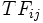 TF_{ij}\, 