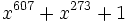 x^{607}+x^{273}+1 \,