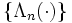 \{\Lambda_{n}(\cdot)\}\, 