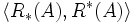 \langle R_*(A), R^*(A) \rangle\,