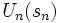 U_{n}(s_{n})\, 