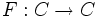 F:C\rightarrow C