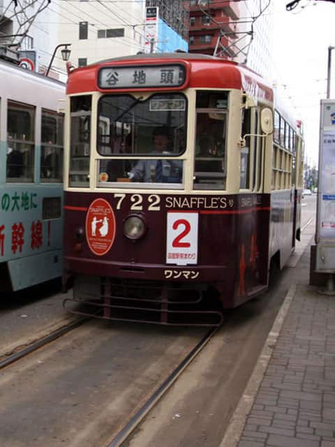 路面電車の画像