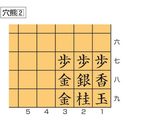 穴熊の画像