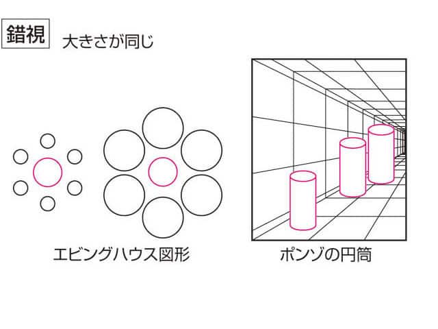 錯視の画像
