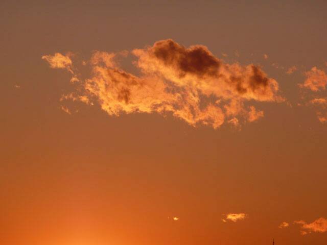 夕焼け雲の画像