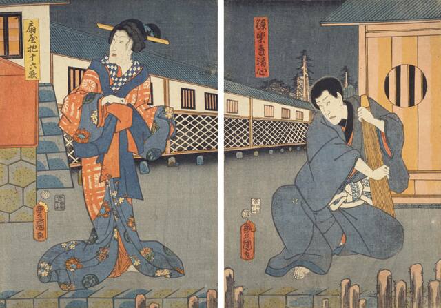 小袖曽我薊色縫の画像