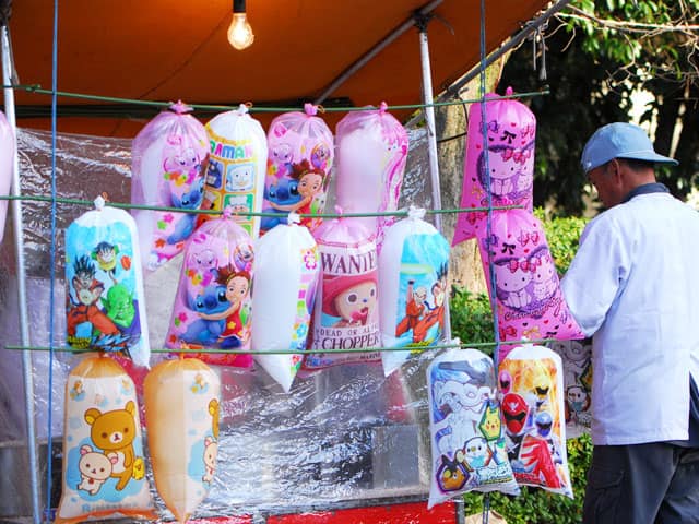 綿菓子の画像