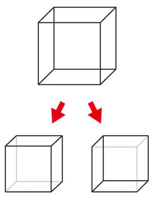ネッカーの立方体の画像
