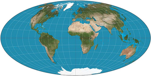 ハンメル図法の画像