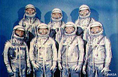 マーキュリー計画をになった7人の宇宙飛行士たち