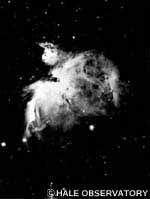 巨大なガスの固まりのオリオン星雲
