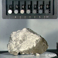 The Moon rock brought back to Earth by Apollo 12 Project astronauts.