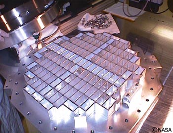 彗星探査機「スターダスト」に搭載された、彗星の「ちり」の回収装置