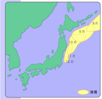 サンマ棒受網漁場