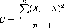 不偏分散(U)